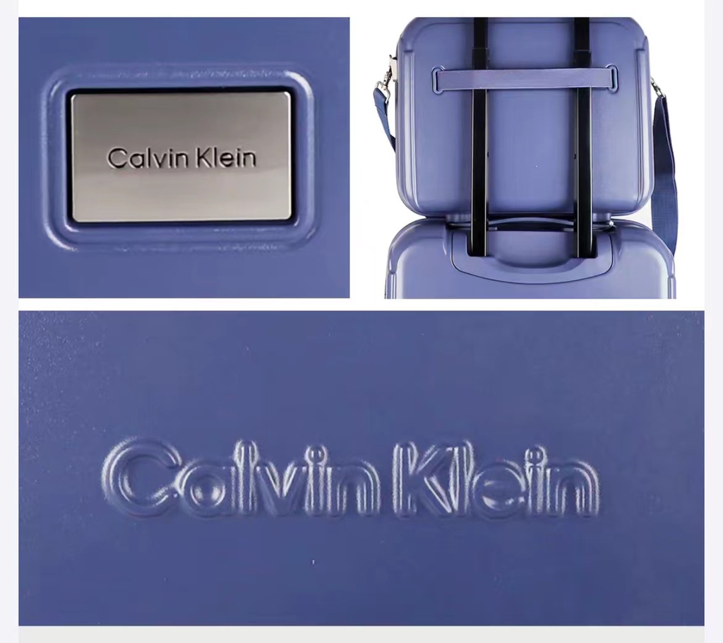 CALVIN KLEIN 纯色万向轮拉杆箱