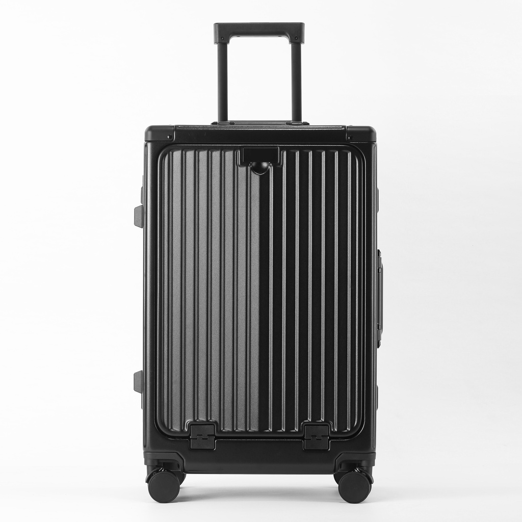 ALEO 前开口铝合金商务拉杆箱