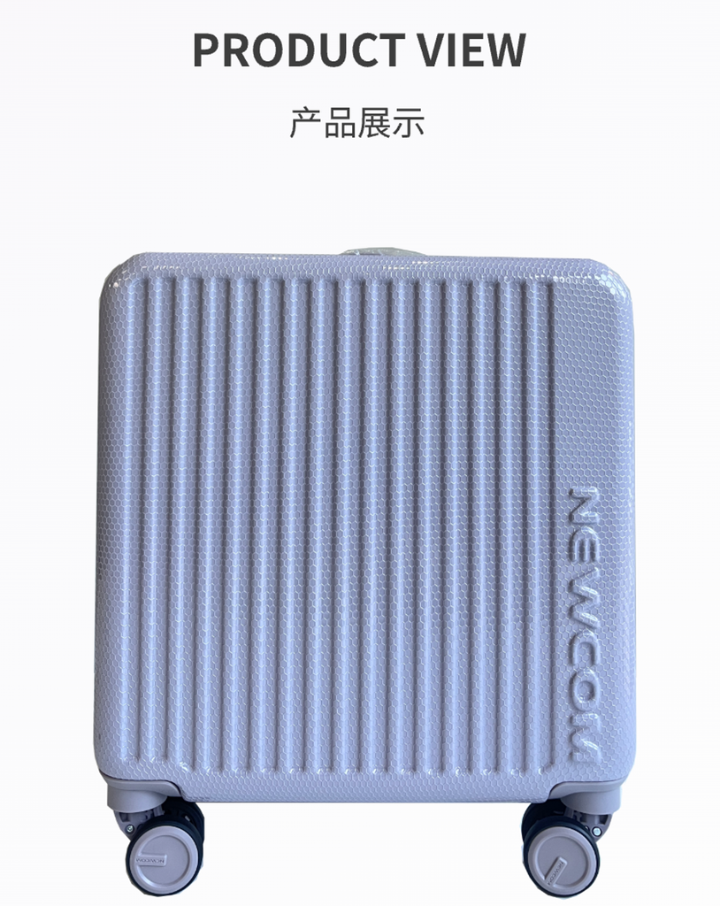 NEWCOM 18寸香芋紫网面拉杆箱